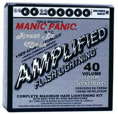 

Manic Panic Amplified Flash Lightning 40 Hair Bleach Hair Color(Black)