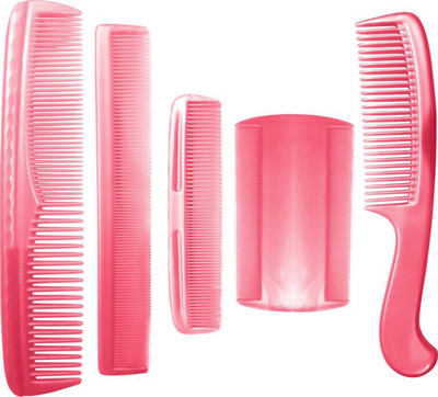 

pelo Hygienic Plastic Hair Brush Combs, Hair Styling Hair Comb, Kanghi, Comb Set For Men And Women, Pack Of 5