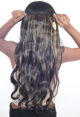 

Ritzkart Imported Synthetic Natural highlight long & soft touch CURLY Woman hair extension Hair Extension
