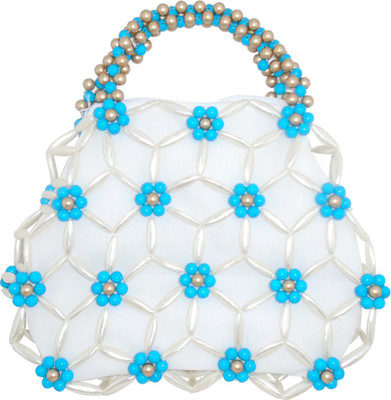 

RAINBOW Hand-held Bag(White, Blue), Blue;white