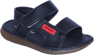 

FEETWELL Boys Velcro Sports Sandals(Black