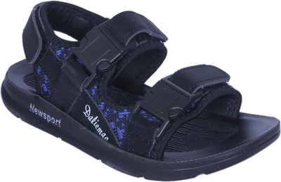 

FEETWELL Boys Velcro Sports Sandals(Black, Blue