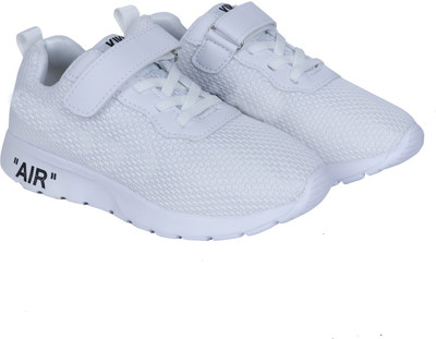 

FEETWELL Boys Velcro Sneakers(White