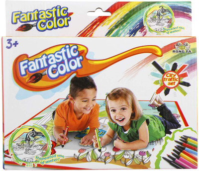 

Revent Fantastic Color, City Traffic Colouring Mat with Colour Pens, (Multi-Color)(Multicolor)