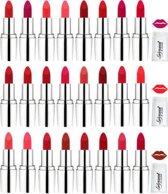 

Lady Fashion lipsticks(Red, Pink, Purple, Nude, Maroon, Light Pink, Red, Orange, Brown, Pink, Purple, Maroon)