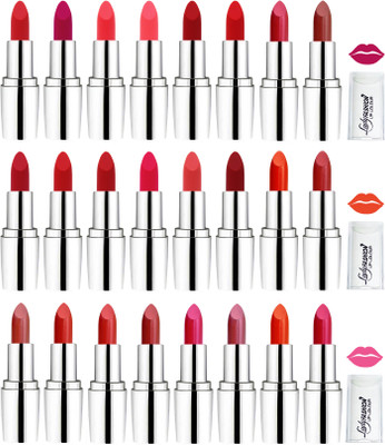 

Lady Fashion lipsticks(Pink, Orange, Maroon, Nude, Red, Brown, Purple, Red, Pink, Purple, Nude, Maroon, Light Pink)