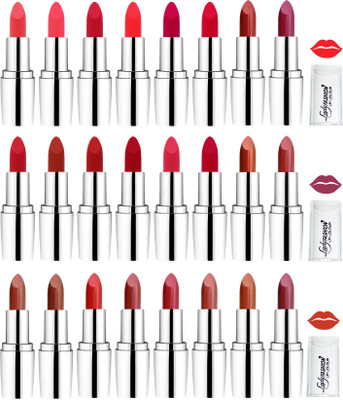 

Lady Fashion lipsticks(Red, Orange, Brown, Pink, Purple, Maroon, Purple, Nude, Pink, Red, Brown, Light Pink, Wine)