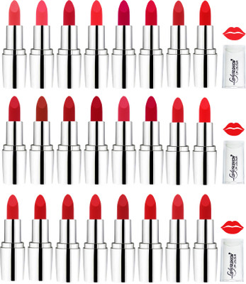 

Lady Fashion lipsticks(Red, Orange, Brown, Pink, Purple, Maroon, Pink, Orange, Maroon, Nude, Red, Brown, Purple)