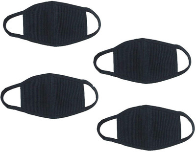 

Mobone (Pack of 4 pcs) Anti-Pollution Dust Cotton Unisex Mouth Mask