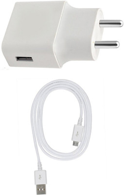 DAKRON Wall Charger Accessory Combo for Samsung Galaxy A7(White)