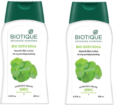 

BIOTIQUE BIO GOTU KOLA SMOOTH SKIN LOTION FOR DRY AND DEHYDRATED BODY 200ML(400 ml)