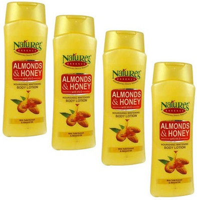 

Nature's Almond & Honey Nourishing Whitening Body Lotion Pack of 4(800 ml)