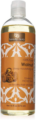 

Beauty Aura Pure Walnut Oil (16 Fl Oz) - For Healthy Hair, Skin & Nails(473 ml)