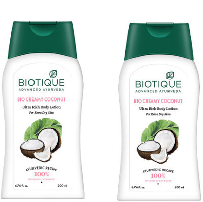 

BIOTIQUE BIO CREAMY COCONUT ULTRA RICH BODY LOTION 200ML(400 ml)