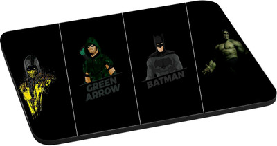 

ANNI69 Green arrow, Batman, Hulk With High Quality Non Slippery base And Glossy Print Mouse pad Best fro Gamers, Graphic Designer, And Every One With Mouse Optical And Laser Mouse Pad Mousepad(Multicolor)