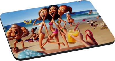 

ANNI69 Cute Cartoon girls ready fro Photoshoot With High Quality Non Slippery base And Glossy Print Mouse pad Best fro Gamers, Graphic Designer, And Every One With Mouse Optical And Laser Mouse Pad Mousepad(Multicolor)