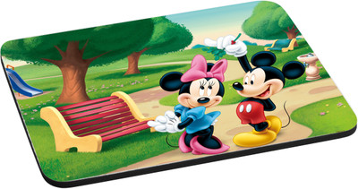 

ANNI69 Micky and Minnie enjoying park With High Quality Non Slippery base And Glossy Print Mouse pad Best fro Gamers, Graphic Designer, And Every One With Mouse Optical And Laser Mouse Pad Mousepad(Multicolor)