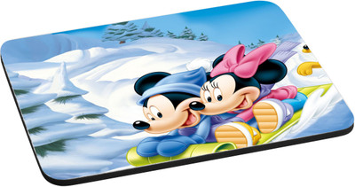 

ANNI69 Mickey and Minnie Riding On Ice Kart With High Quality Non Slippery base And Glossy Print Mouse pad Best fro Gamers, Graphic Designer, And Every One With Mouse Optical And Laser Mouse Pad Mousepad(Multicolor)