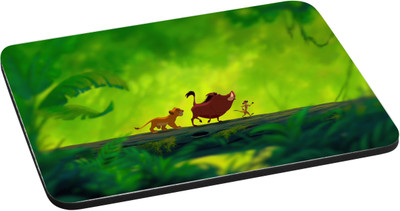 

ANNI69 Timon And Pumba In Jungle With High Quality Non Slippery base And Glossy Print Mouse pad Best fro Gamers, Graphic Designer, And Every One With Mouse Optical And Laser Mouse Pad Mousepad(Multicolor)