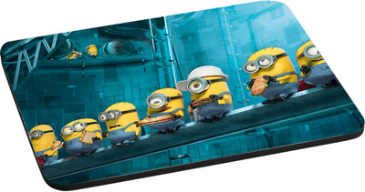 

ANNI69 Minion Sitting In Line For Lunch With High Quality Non Slippery base And Glossy Print Mouse pad Best fro Gamers, Graphic Designer, And Every One With Mouse Optical And Laser Mouse Pad Mousepad(Multicolor)