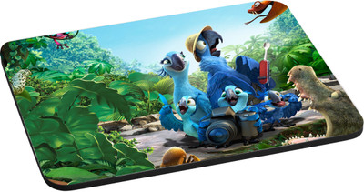 

ANNI69 Rio get Stuck in jungle With His Family With High Quality Non Slippery base And Glossy Print Mouse pad Best fro Gamers, Graphic Designer, And Every One With Mouse Optical And Laser Mouse Pad Mousepad(Multicolor)