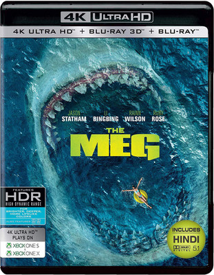 The Meg (4K UHD + Blu-ray 3D + Blu-ray) (3-Disc)(4K(UHD) Blu-ray English)
