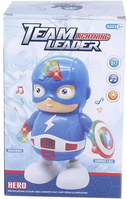 

Deeta Captain America “Hero Dancing Team Leader” With Music & Light(Blue)