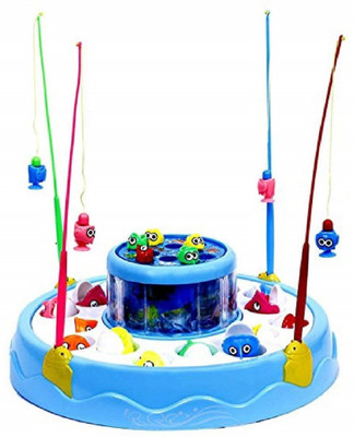 

Nightstar Round Fish catching game toy(Blue)