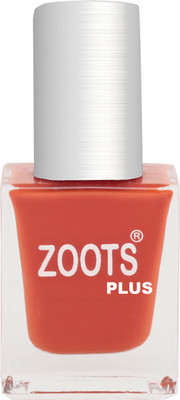 Zoots Plus Redish Orange Gel Nail Paint For Girl's & Woman's Redish Orange