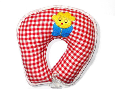 

EasyShop U shape Cotton_Cartoon Neck Support baby Pillow for Children,made with best quality fabric with good looking_Pack of 1 Head Cover(RED)