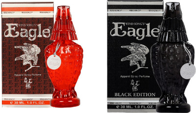 

Windsong's Unisex Apparel Perfume Eagle Black, Eagle Red 30ml( Pack of 2) Perfume - 60 ml(For Men & Women)