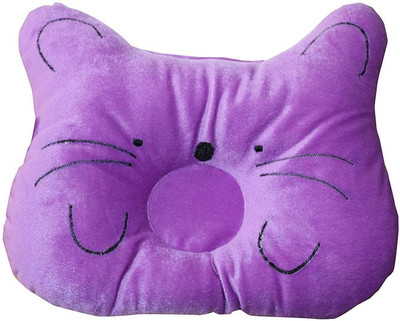 

Poddar Fashion Square Cat Baby Pillow Pack of 1(Purple)