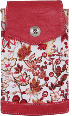 

Tickles Red Printed Fancy Mobile Pouch Waist Clip For Women Girls 18 cm Mobile Pouch(Red)