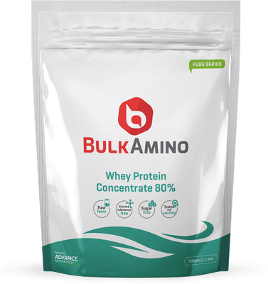 

Advance Nutratech BulkAmino Whey Protein Concentrate 80% Whey Protein(500 g, Unflavored)