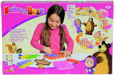 

Simba Clay Dough Set "Masha and The Bear" Multicolor Putty Toy
