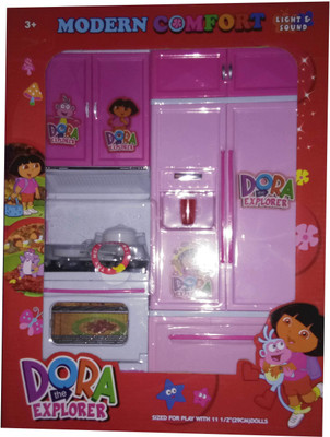 

RGB group Dora Kitchen Set Battery Operated for Kids 3+( Multi Color)