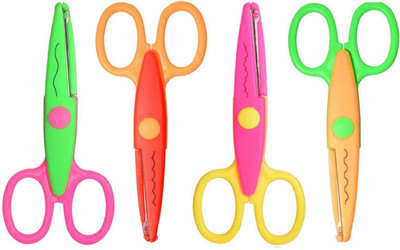 

MEHTA ZIG ZAG Designer Scissor - Set Of 4 Different Design Scissors(Set of 4, Multicolor)