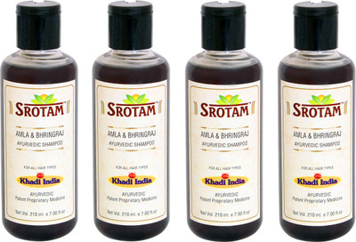 

Srotam Amla & Bhringraj Shampoo ( Set of 4 Bottles)(840 ml)