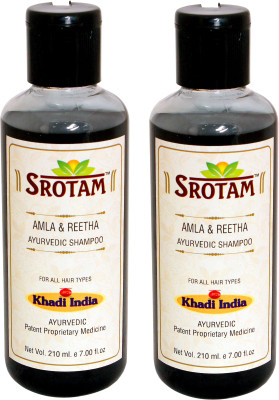 

Srotam Amla & Reetha Shampoo ( Set of 2 Bottles )(420 ml)