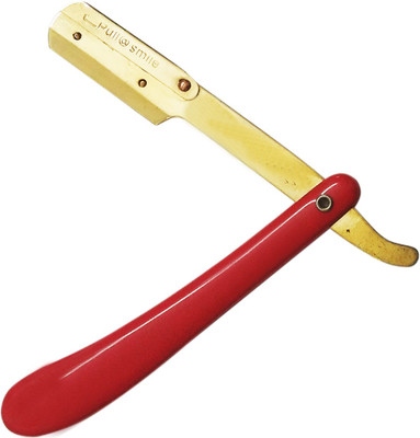 

Fllik Professional Salon / Barber Shaving Razor for Men and Boys (Red Golden)