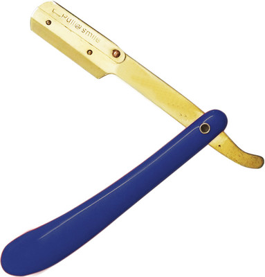 Fllik Professional Salon / Barber Shaving Razor for Men and Boys (Blue Golden)