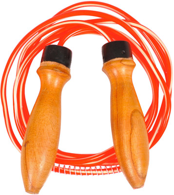 

Anand Sports Samrat - Wooden Bearing and PVC Freestyle Skipping Rope(Multicolor, Length: 140 cm)