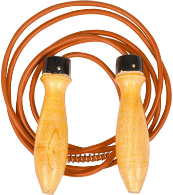 

Anand Sports Wooden Bearing and Rubber Freestyle Skipping Rope(Brown, Length: 140 cm)