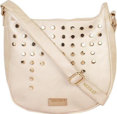 

MUSRAT Women Casual White PU Sling Bag