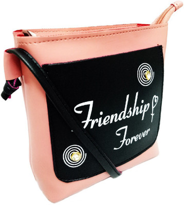 

bandicoot Women Casual Black, Pink PU Sling Bag