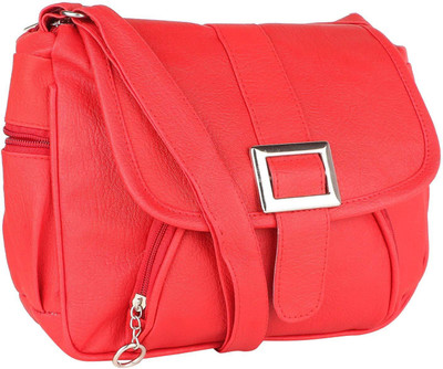 

SK NOOR Women Casual Red PU Sling Bag