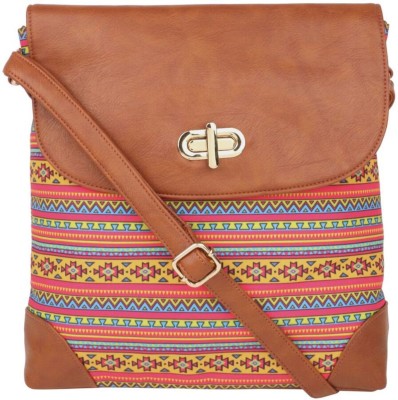 

All Things Sundar Women Casual Multicolor Cotton Sling Bag