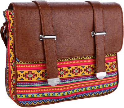 

All Things Sundar Women Casual Multicolor Cotton Sling Bag