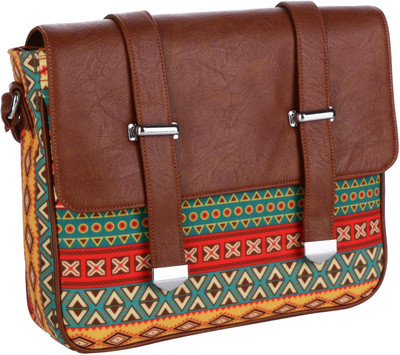 

All Things Sundar Women Casual Multicolor Cotton Sling Bag