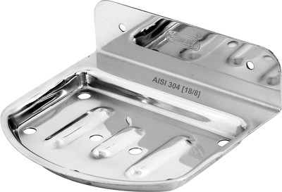 

Chilly Wall Mounted Soap Dish Curved SS 304 (18/8) for Bathroom and Wash Basin (Gloss Finish)(Silver)